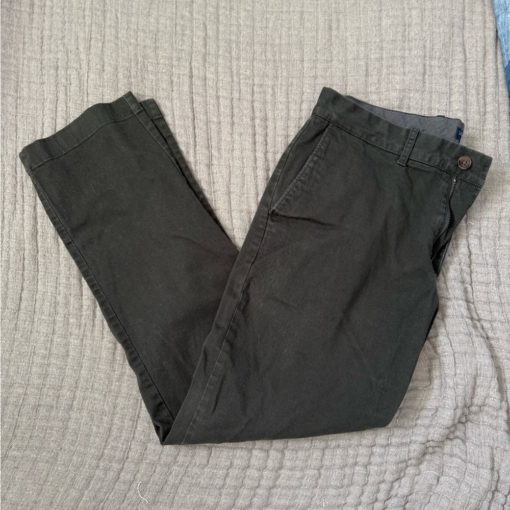 J. Crew Flex Straight Fit Pants - Forest Green